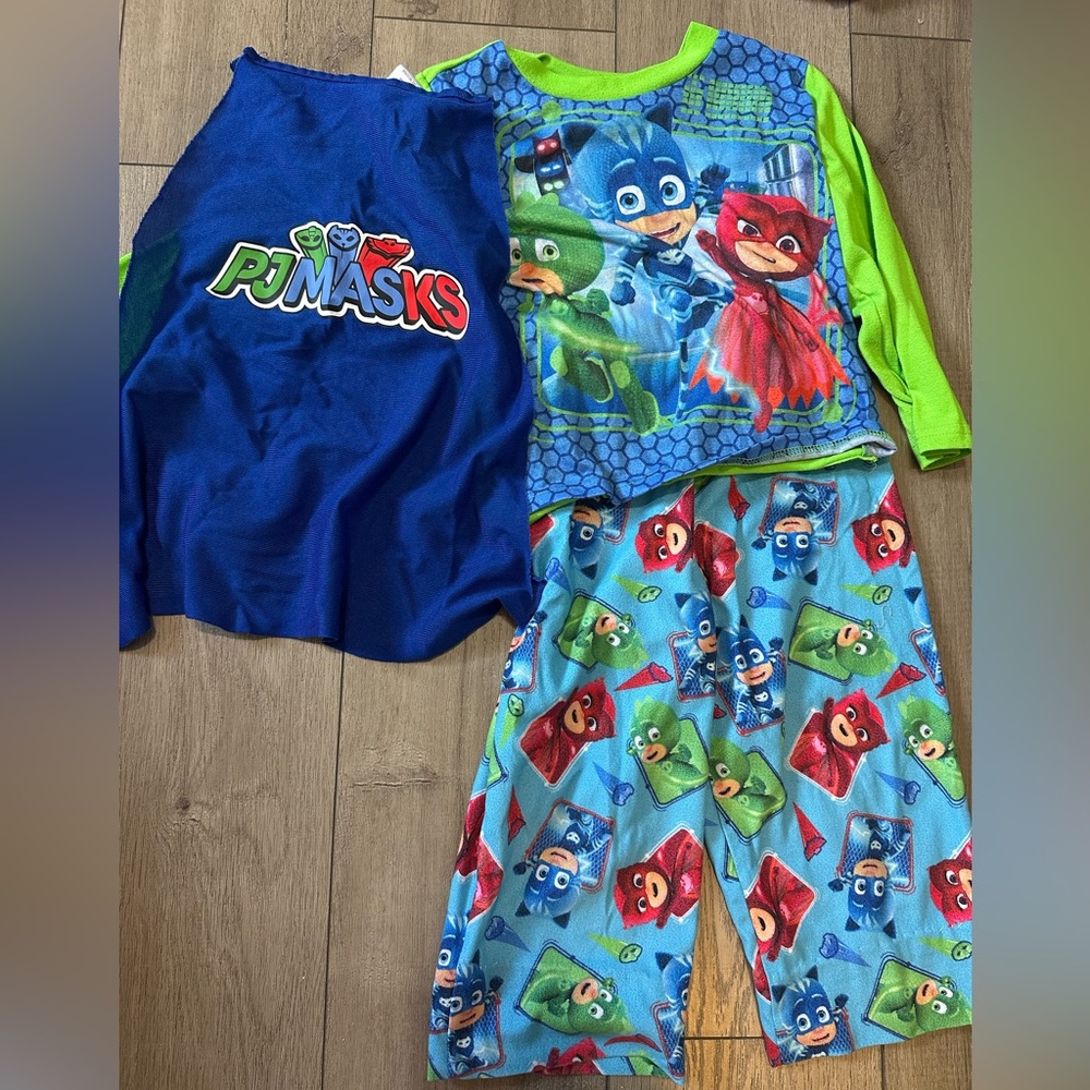 Kids PJ Masks Pajamas - Blue and Green
